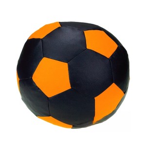 Sedací vak - míč 70 cm - černá + světleoranžová