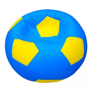 Sedací vak - míč 70 cm - světlemodrá + žlutá