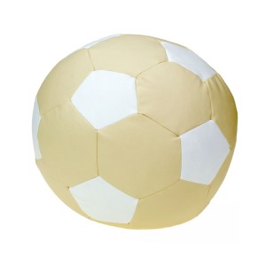 Sedací vak - míč 80 cm - béžová + bílá