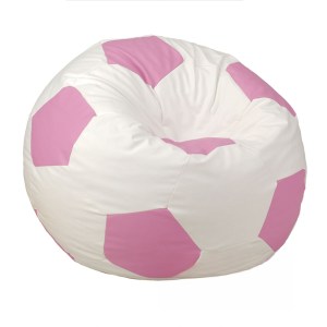 Sedací vak - míč 80 cm - bílá + vřesová