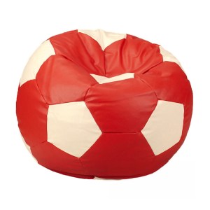 Sedací vak - míč 80 cm - červená + béžová