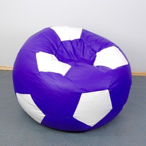 Sedací vak - míč 80 cm - světlefialová + bílá
