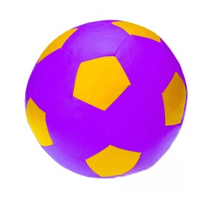 Sedací vak - míč 80 cm - světlefialová + žlutá