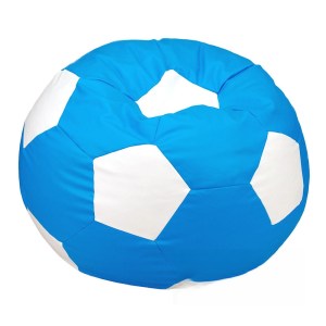 Sedací vak - míč 80 cm - světlemodrá + bílá