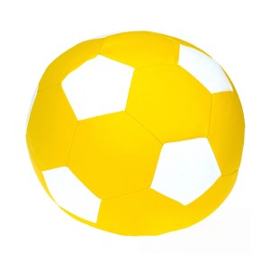 Sedací vak - míč 80 cm - žlutá + bílá