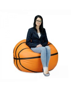 Sedací vak - míč basketballový - modrý (4/7)