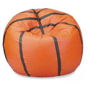 Sedací vak - míč basketballový - světleoranžový