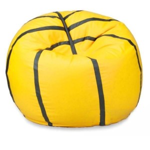 Sedací vak - míč basketballový - žlutý