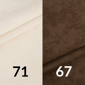Rohová rozkládací sedačka CANTON béžovo-světlehnědá (2/4)