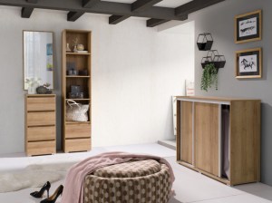 Ilustrační foto - Komoda s posuvnýmy dveřmi 139 dub riviera (2/3)