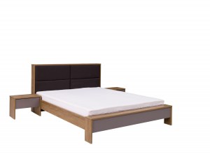 Ilustrační foto - Postel LATIKA SOFT dub riviera / bílá (3/4)