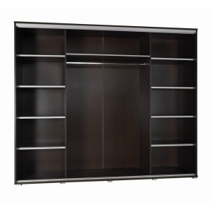 Ilustrační foto - Šatní skříň SILVER 255 bílá / zrcadlo (2/2)