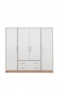 Ilustrační foto - Sestava SMART B dub sonoma + bíly lux (2/7)