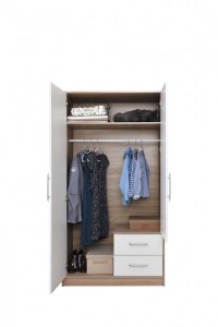 Ilustrační foto - Sestava SMART B dub sonoma + bíly lux (5/7)