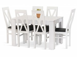 Jídelní sestava WANDA stůl + 6 židlí