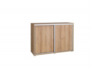 Komoda s posuvnýmy dveřmi 139 dub riviera
