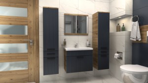 Koupelnová sestava TERNI B grafit mat + dub artisan