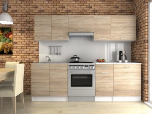 Kuchyňská linka LUIZA 240x180 -  Sonoma