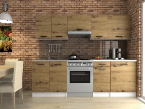 Kuchyňská linka LUIZA 240x180 - Bílá + artisan
