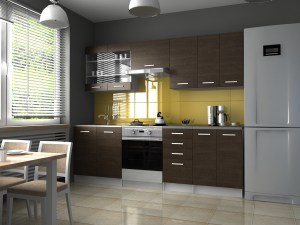 Kuchyňská linka PAMELA 240x180 - Wenge