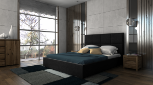 Postel ENZO 180x200 černá - RIVIERA 100