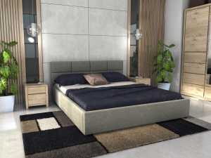 Postel LIDIA 180x200 šedá - RIVIERA 91