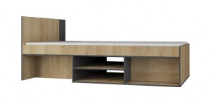 Postel NANO NA13 90x200 grafit + dub riviera (2/3)