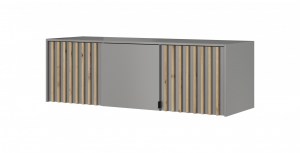 Rozšíření ke skříni NELLY 3D šedá + dub artisan