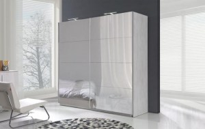 Šatní skříň DIONE D01 borovice norská + zrcadlo