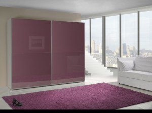 Šatní skříň LUX 7 fialový lesk