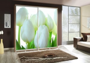 Šatní skříň PENELOPA 205 Tulipány
